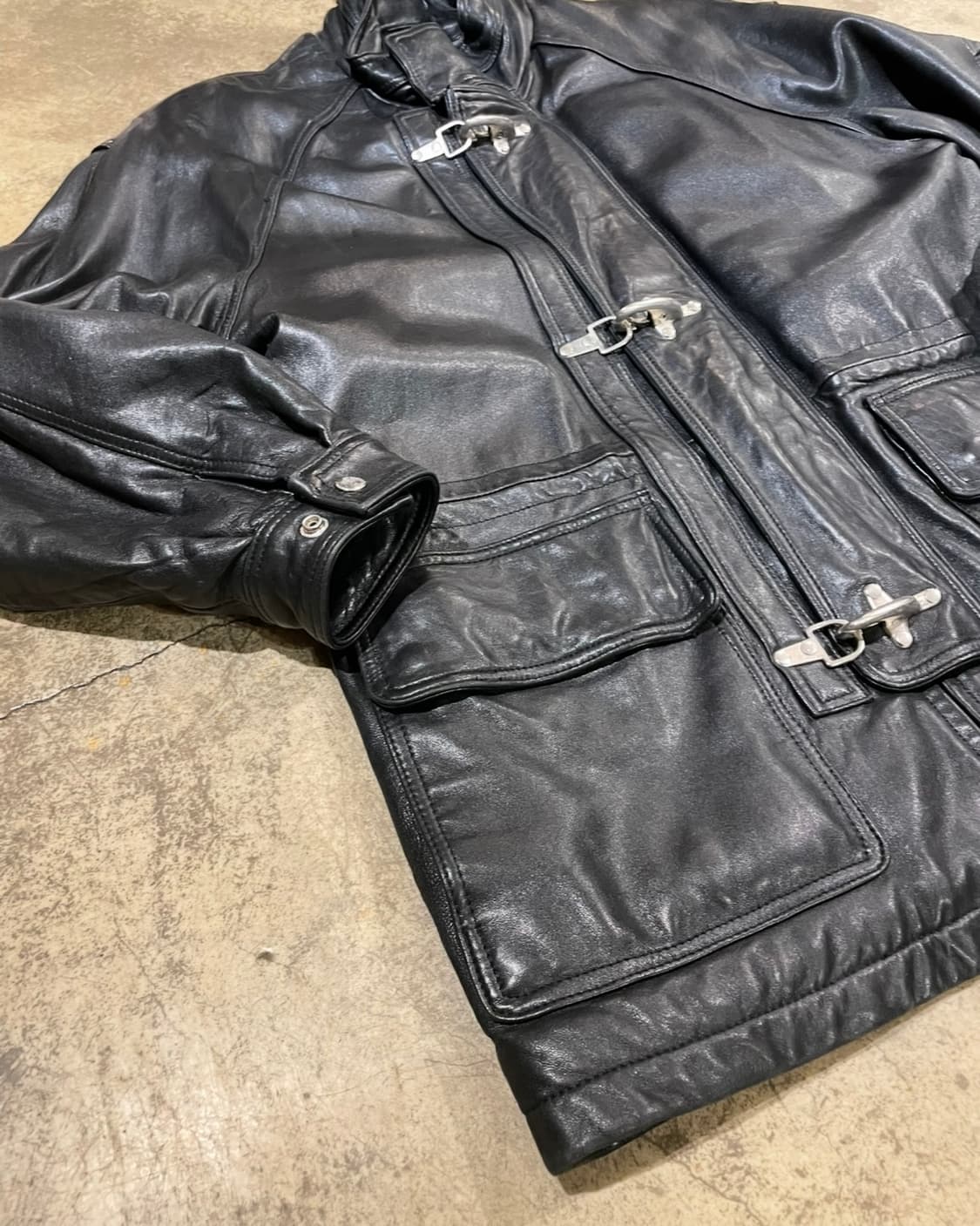 80’s 소가죽 파이어맨 코트 상품이미지3