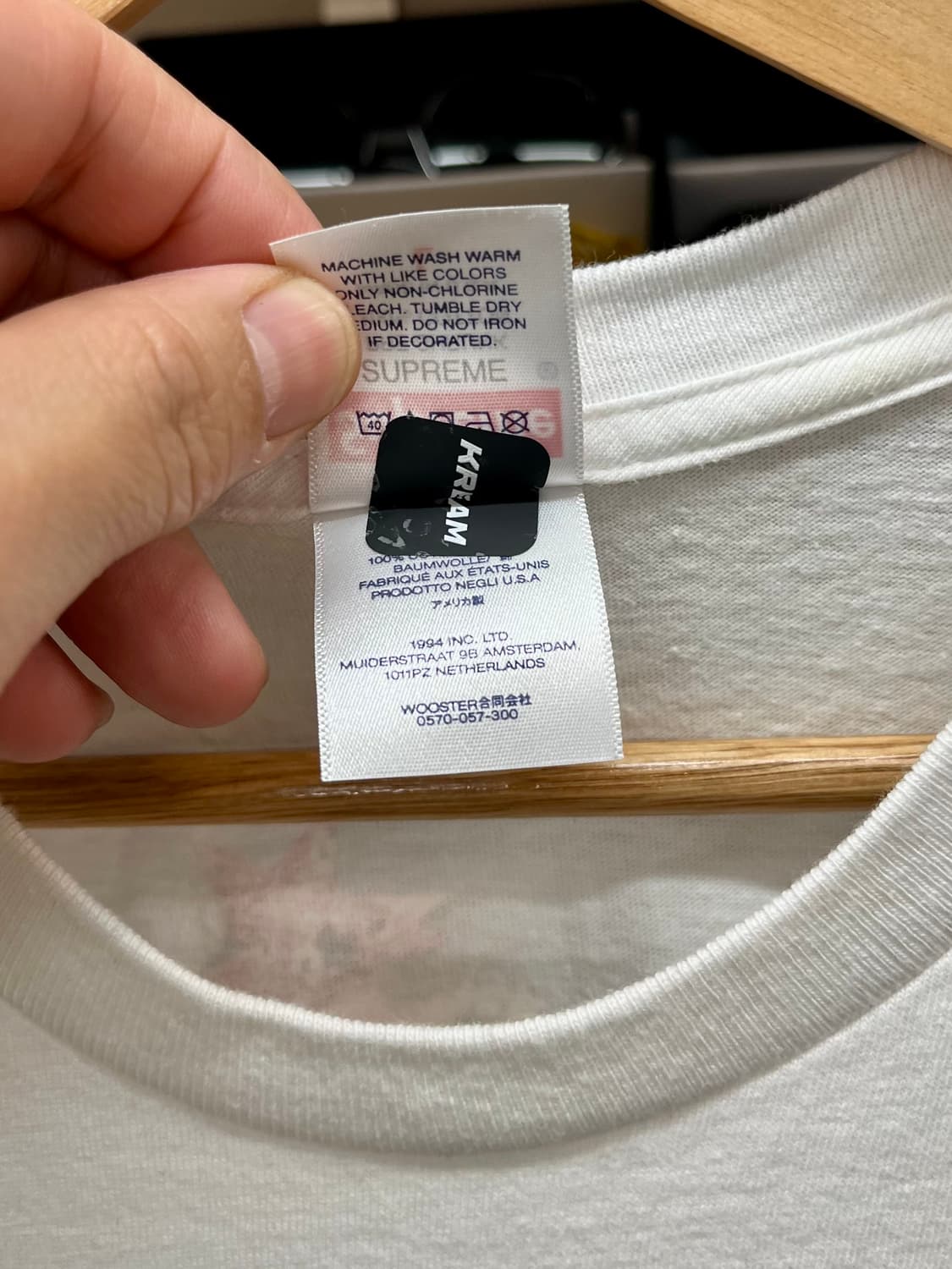 [105] 슈프림 패치워크로고 반팔티 L  상품이미지3