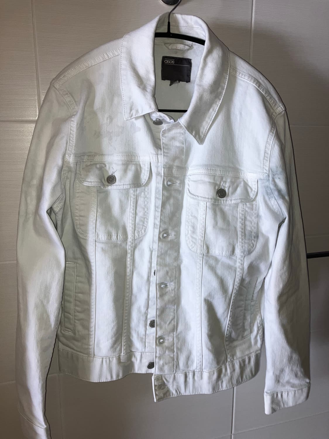 vintage white denim jacket 상품이미지2