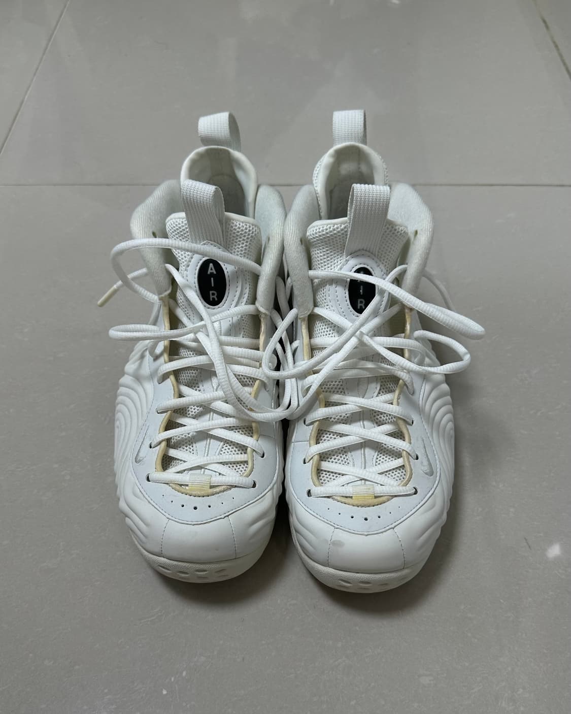 [270] 나이키 꼼데가르송옴므플러스 에어폼포짓 원 화이트 상품이미지2