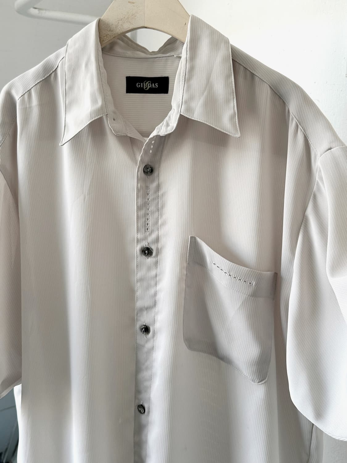 High count poly woven H/S shirt 상품이미지1