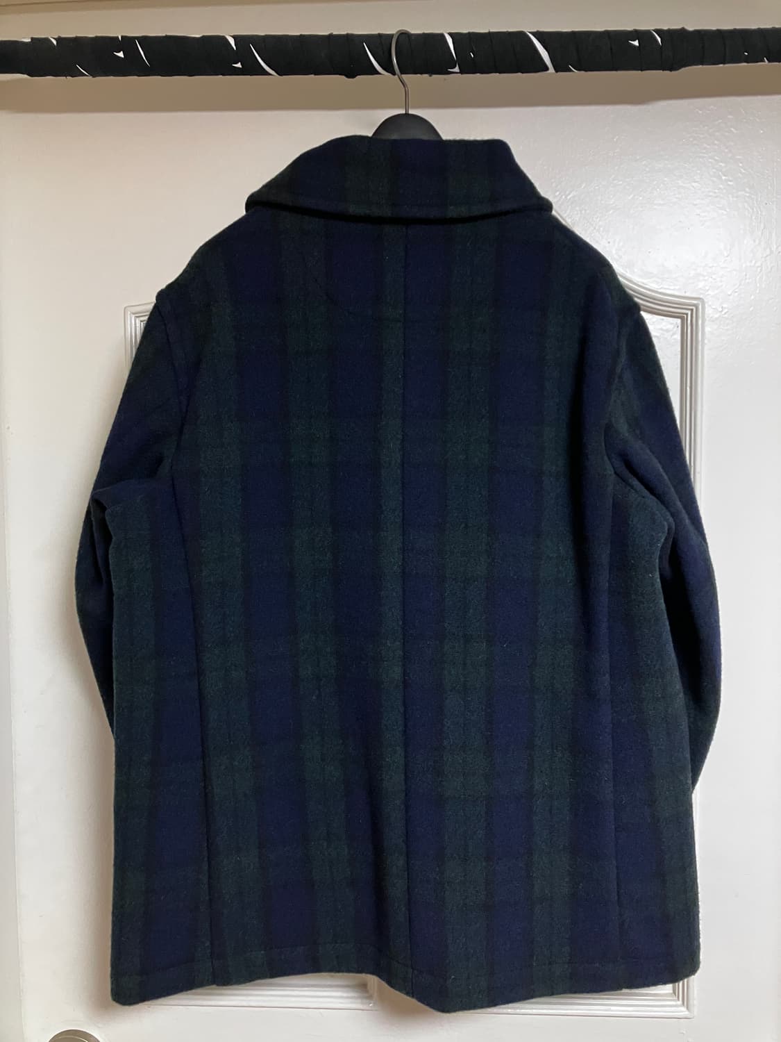 [42] 단톤 라운드 칼라 자켓 블랙와치 상품이미지2