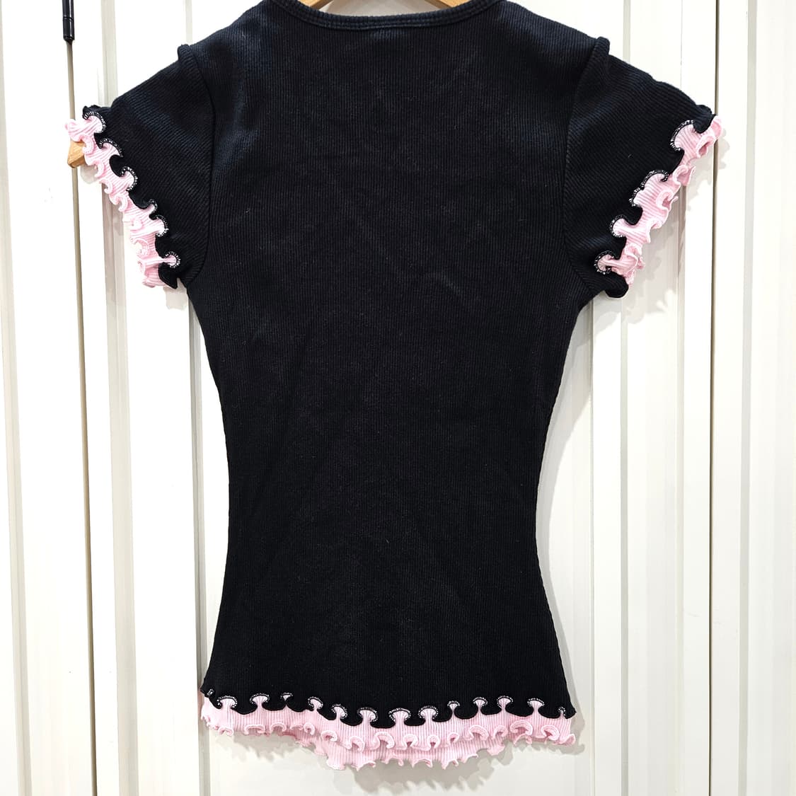 블랙 라스베가스 스컬 반팔 티셔츠 상품이미지4