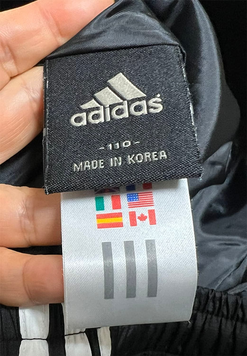 아디다스 남자 패딩 트랙팬츠 삼선 겨울 블랙 XXL 36 상품이미지4