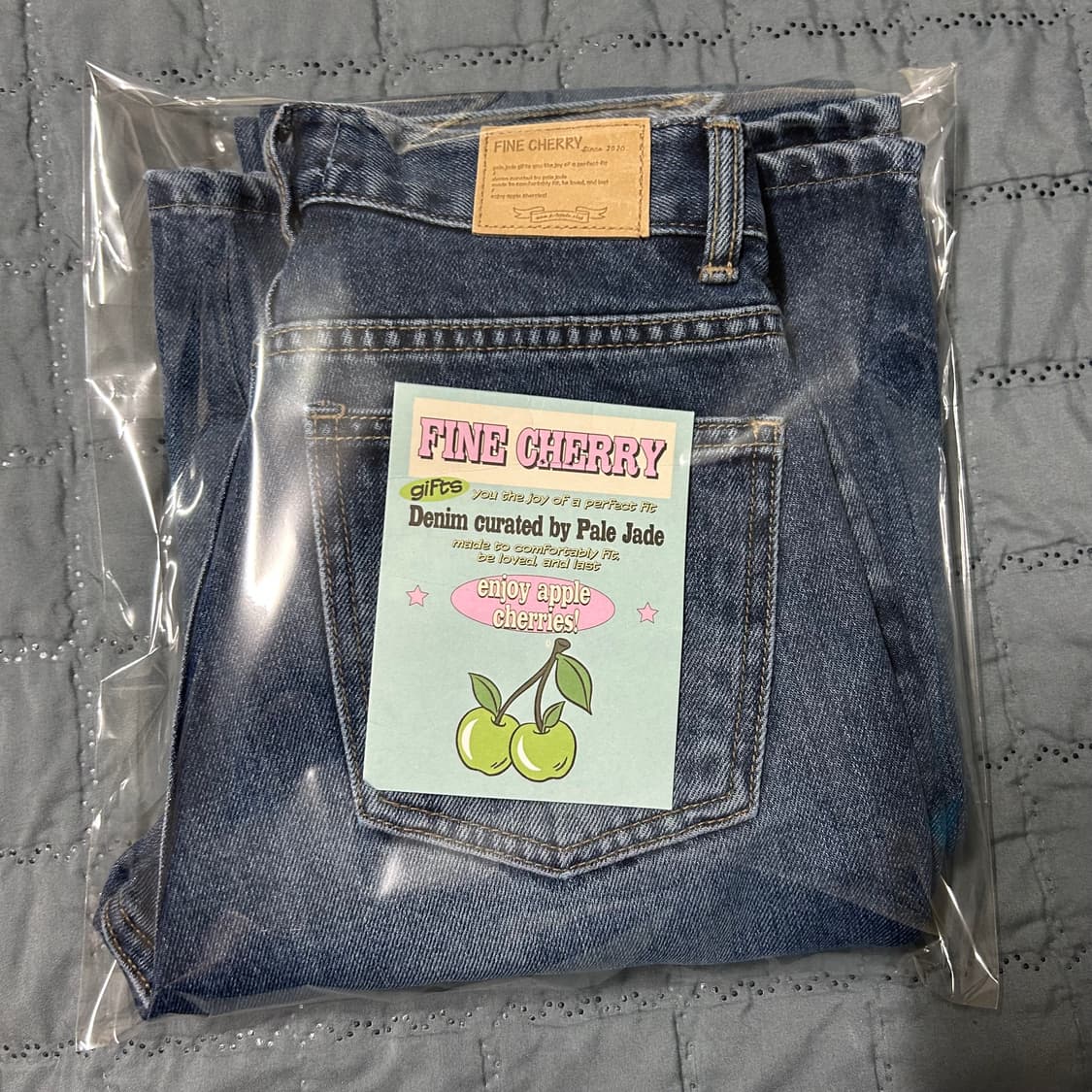 (새상품) 페일제이드 파인체리 미드라이즈 부츠컷 데님 진 베이직 블루 청 상품이미지9