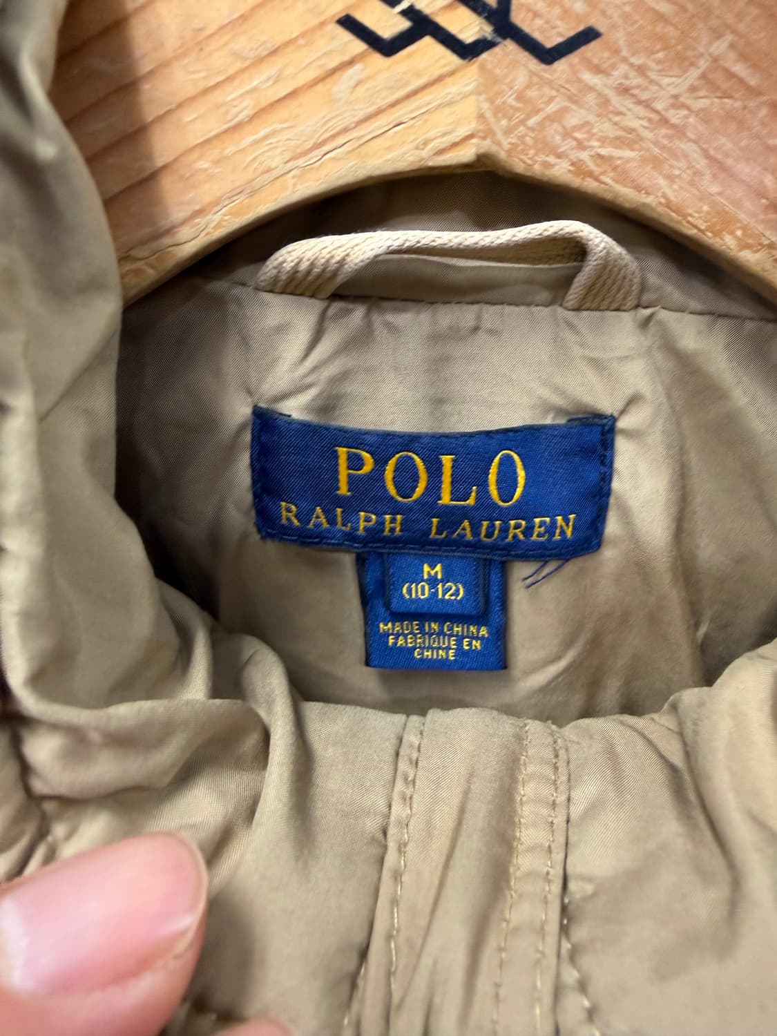 정품) 폴로랄프로렌 키즈 퀼팅 자켓 카키색 10-12y 상품이미지6