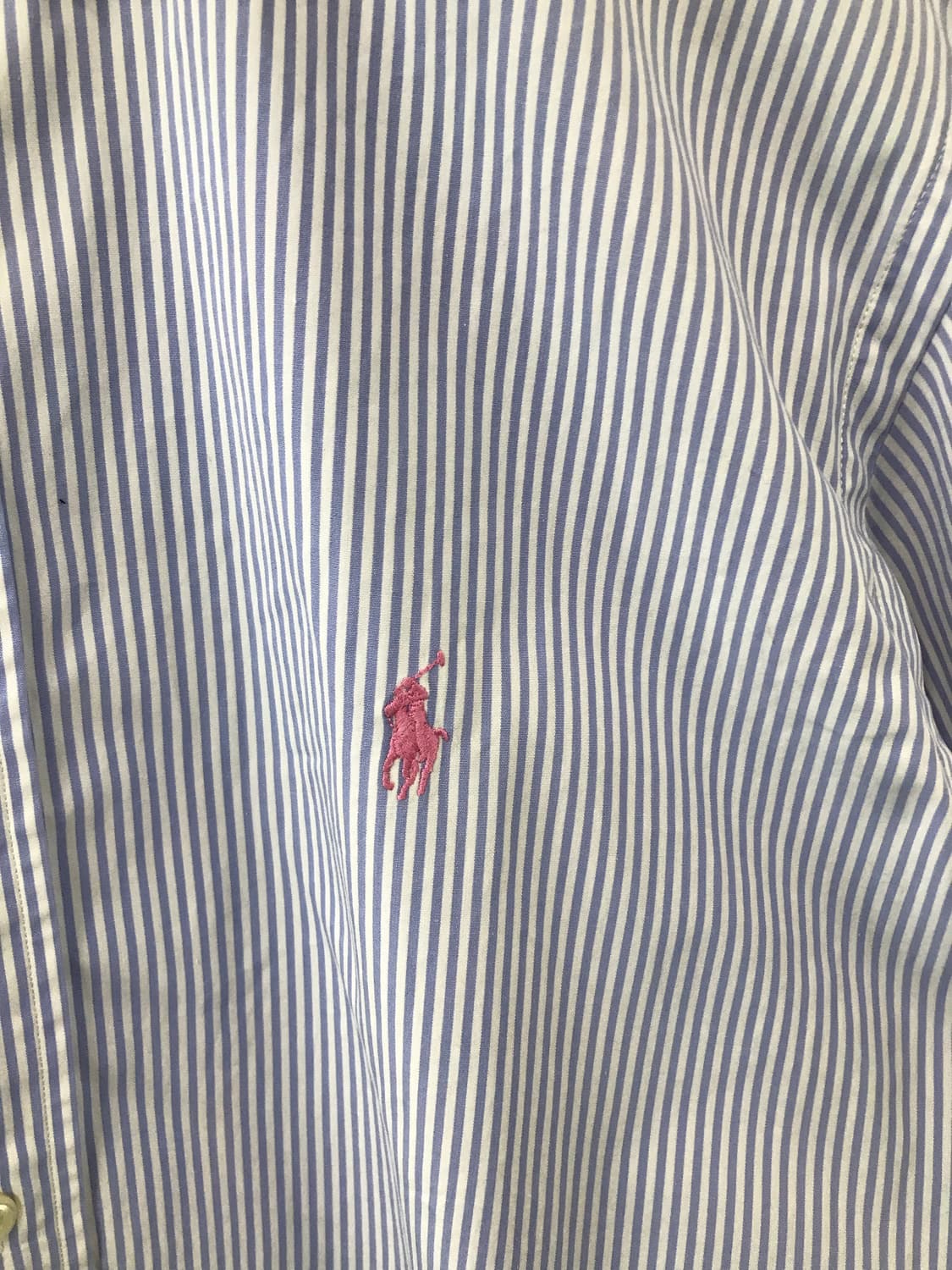 폴로 랄프로렌 자수로고 스트라이프 반팔 하프 셔츠 상품이미지4