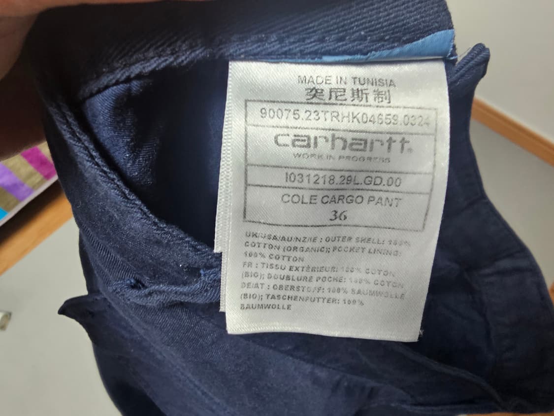 칼하트 WIP 콜 카고 팬츠 에어포스 블루 36 상품이미지6