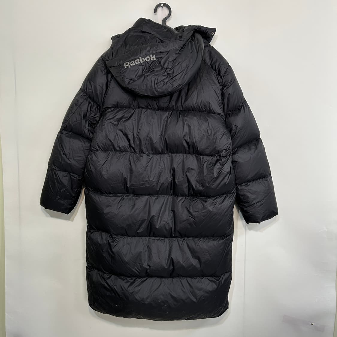 리복 남성 구스다운 롱패딩 110 블랙 상품이미지2