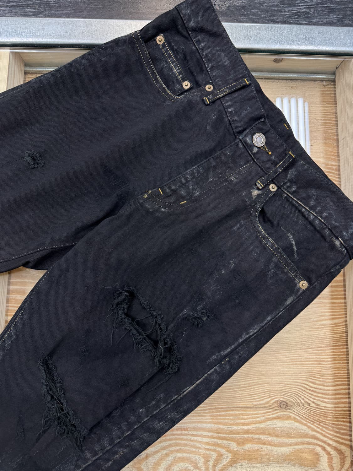 생로랑 15SS 디스트로이드 스키니 팬츠 상품이미지3