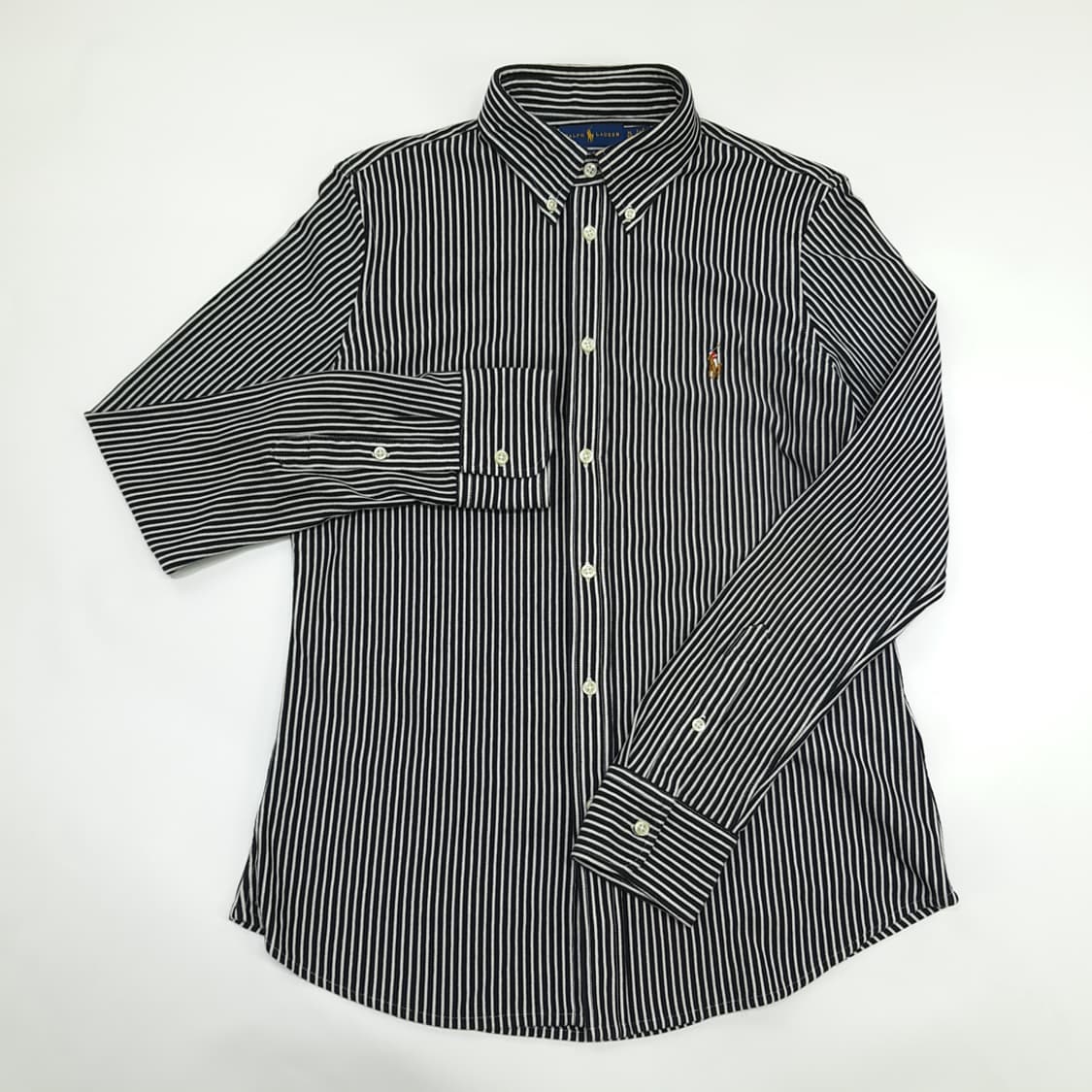 CN371W XL 폴로 랄프로렌 모던 스트라이프 니트 옥스포드 긴팔 셔츠 상품이미지2