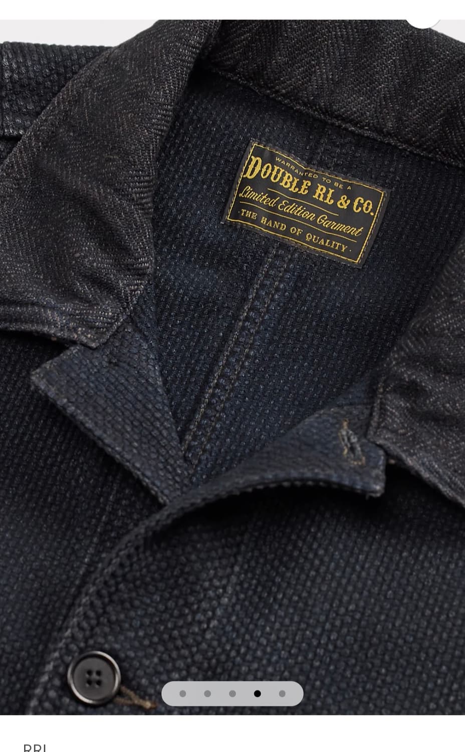 rrl 리미티드 사시코 패치워크 인디고 자켓 xl 상품이미지4