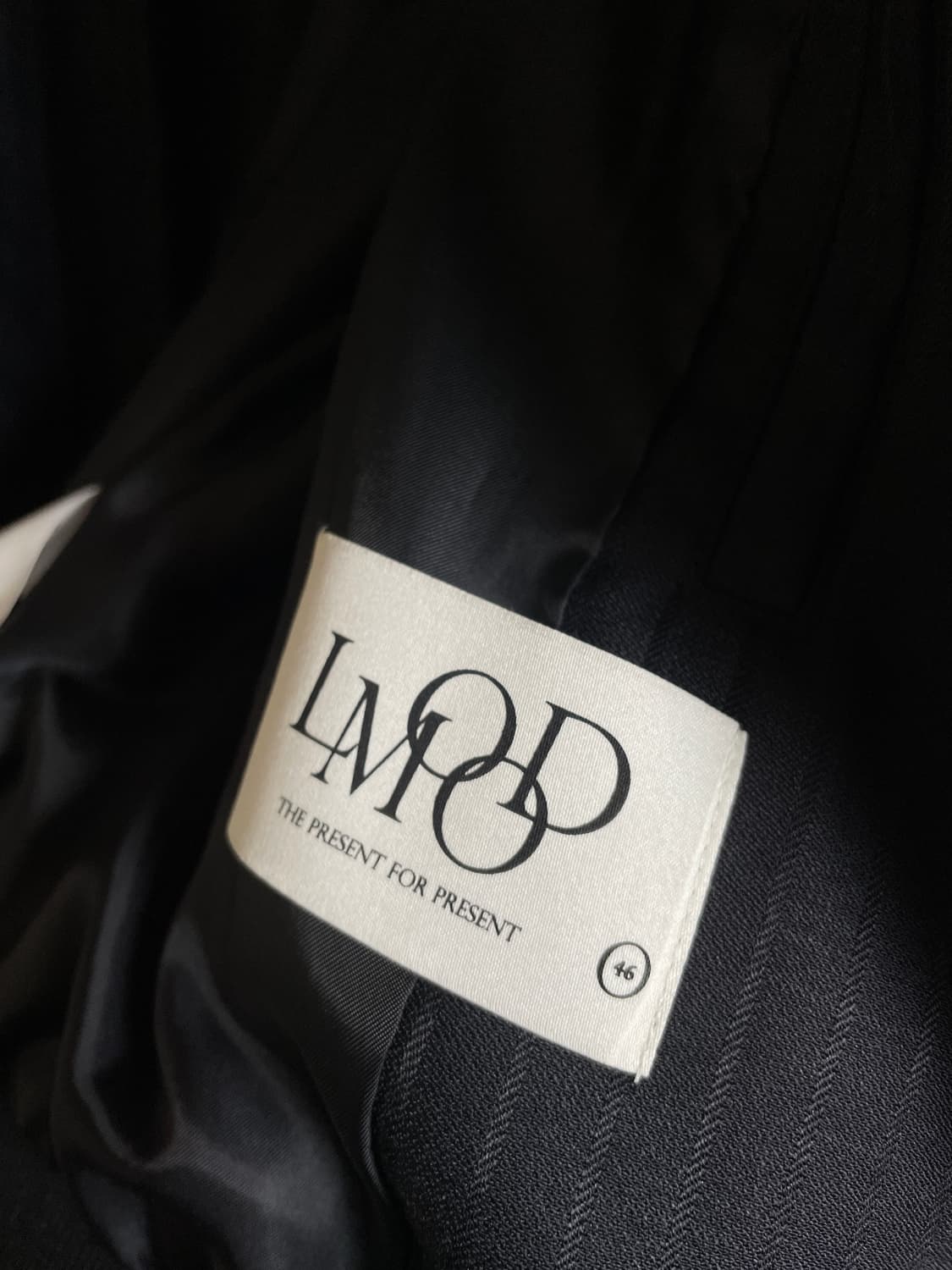 엘무드 카발리 울 스트라이프 자켓 다크네이비 46 상품이미지3