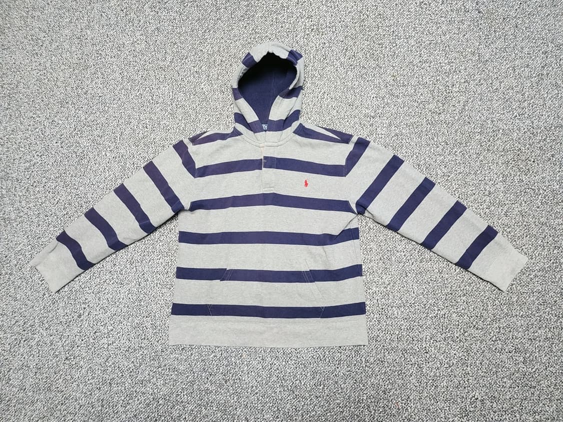 폴로 랄프로렌 스트라이프 기모 후드티 (2872) 상품이미지2