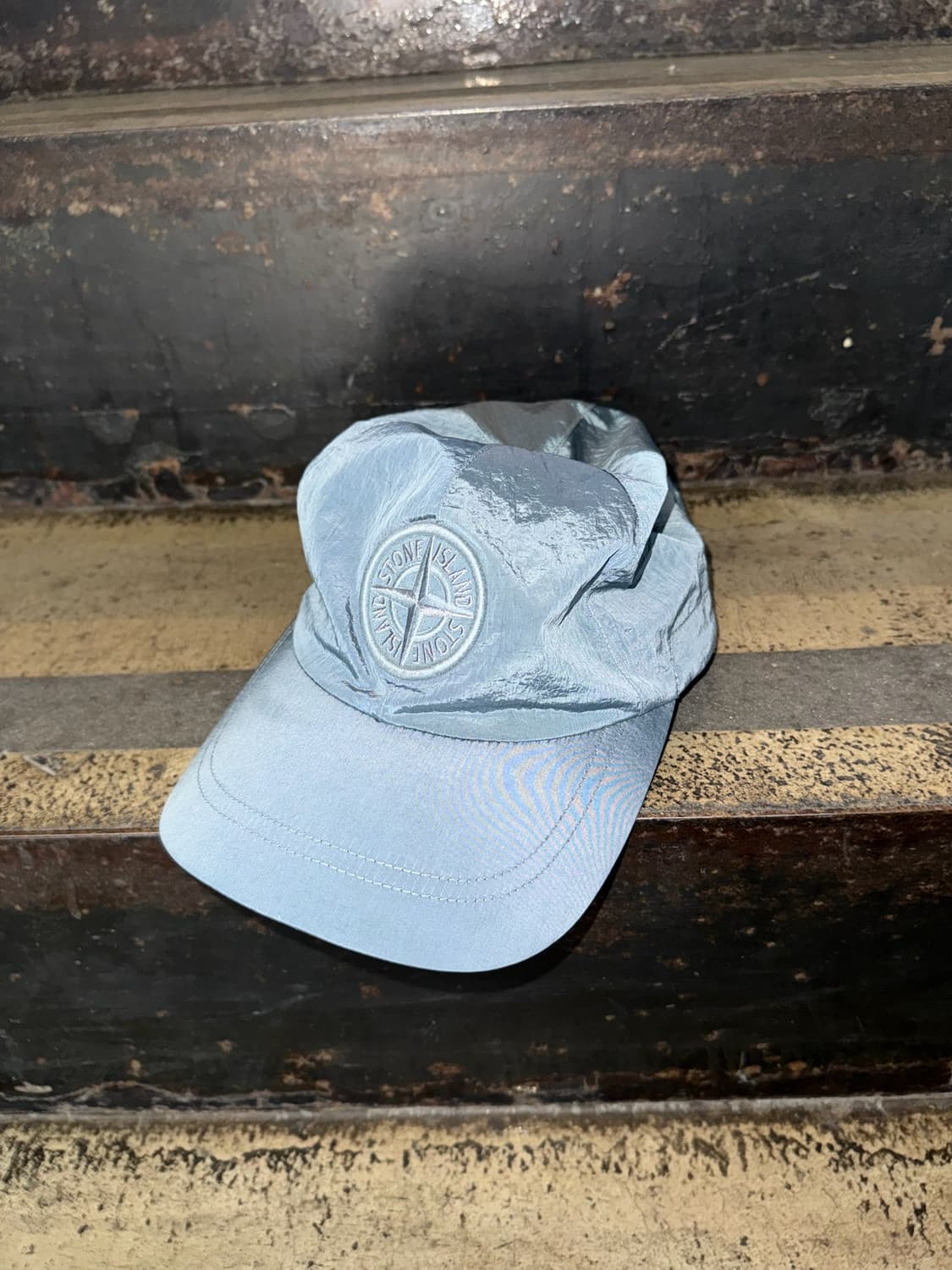 스톤아일랜드 스카이블루 나일론 볼캡 상품이미지5