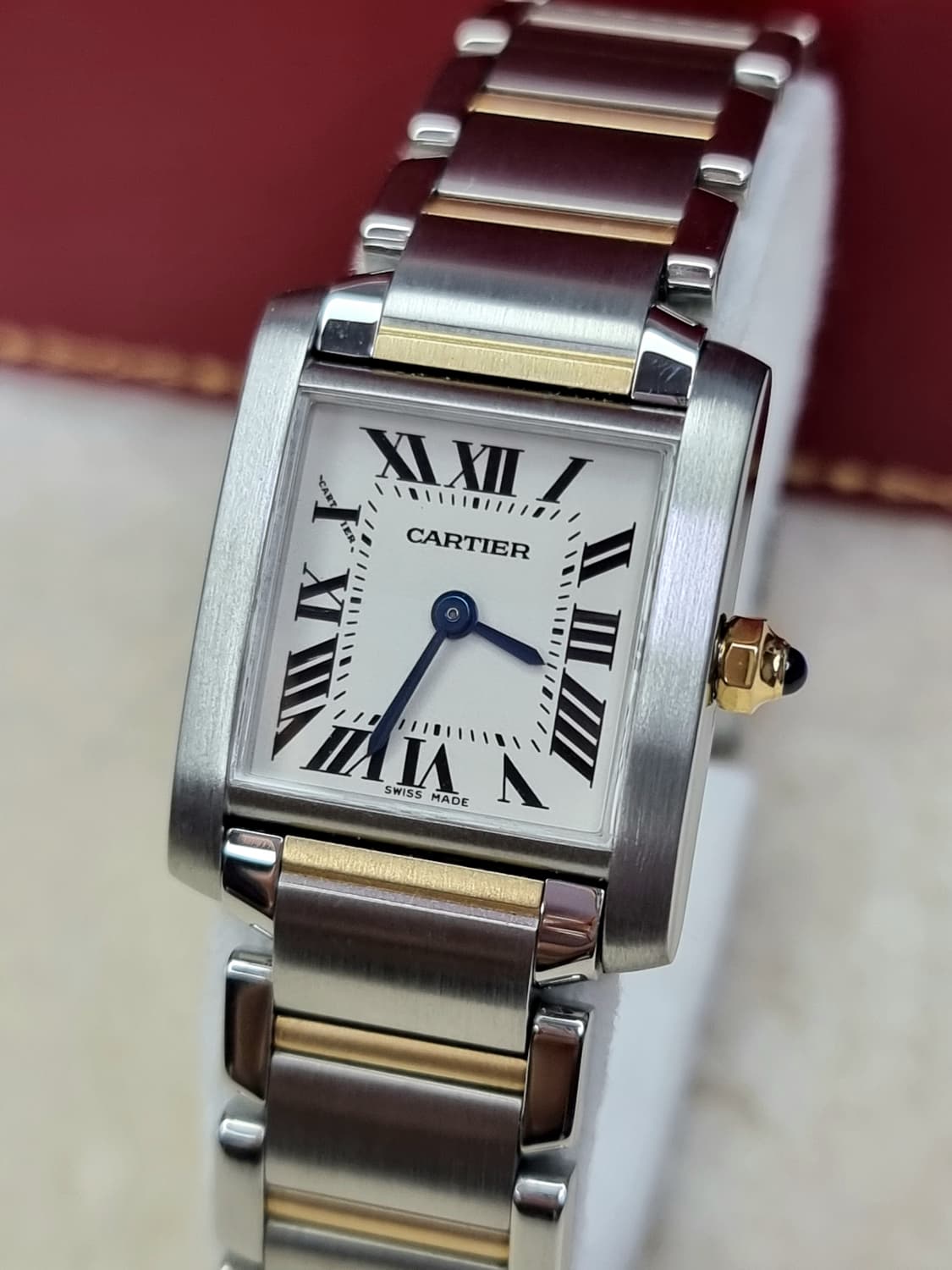 까르띠에 탱크 프랑세즈 18K 콤비 S 쿼츠 여성시계 06년 상품이미지2