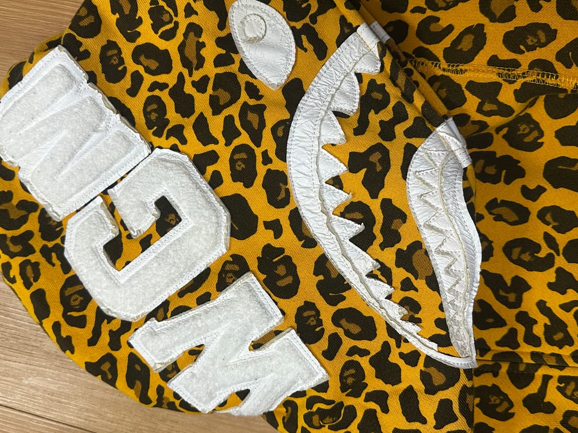 정품 베이프 레오파드 후드집업 상품이미지4