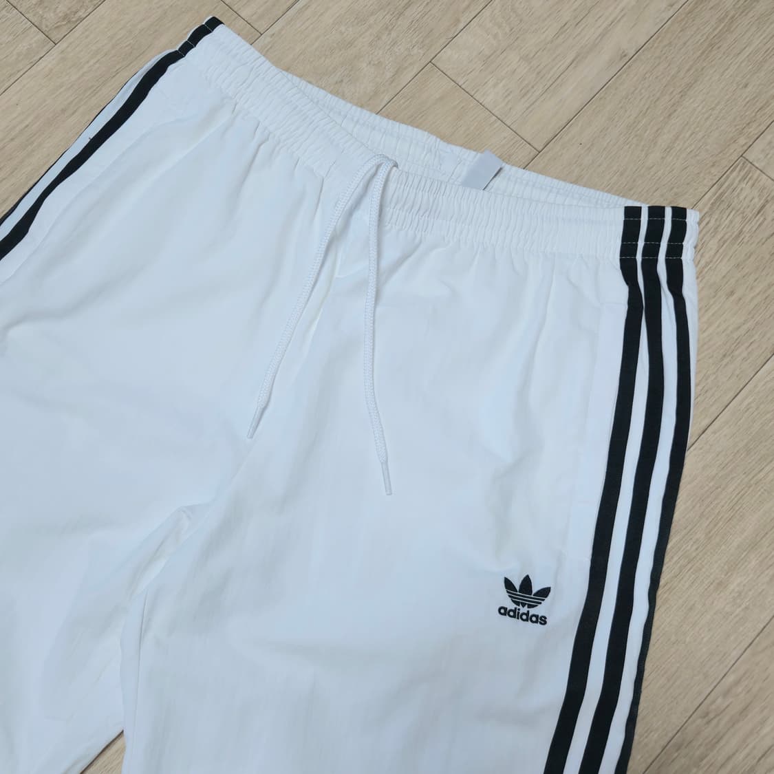 M) 아디다스 화이트 안감 삼선 트랙팬츠 상품이미지1