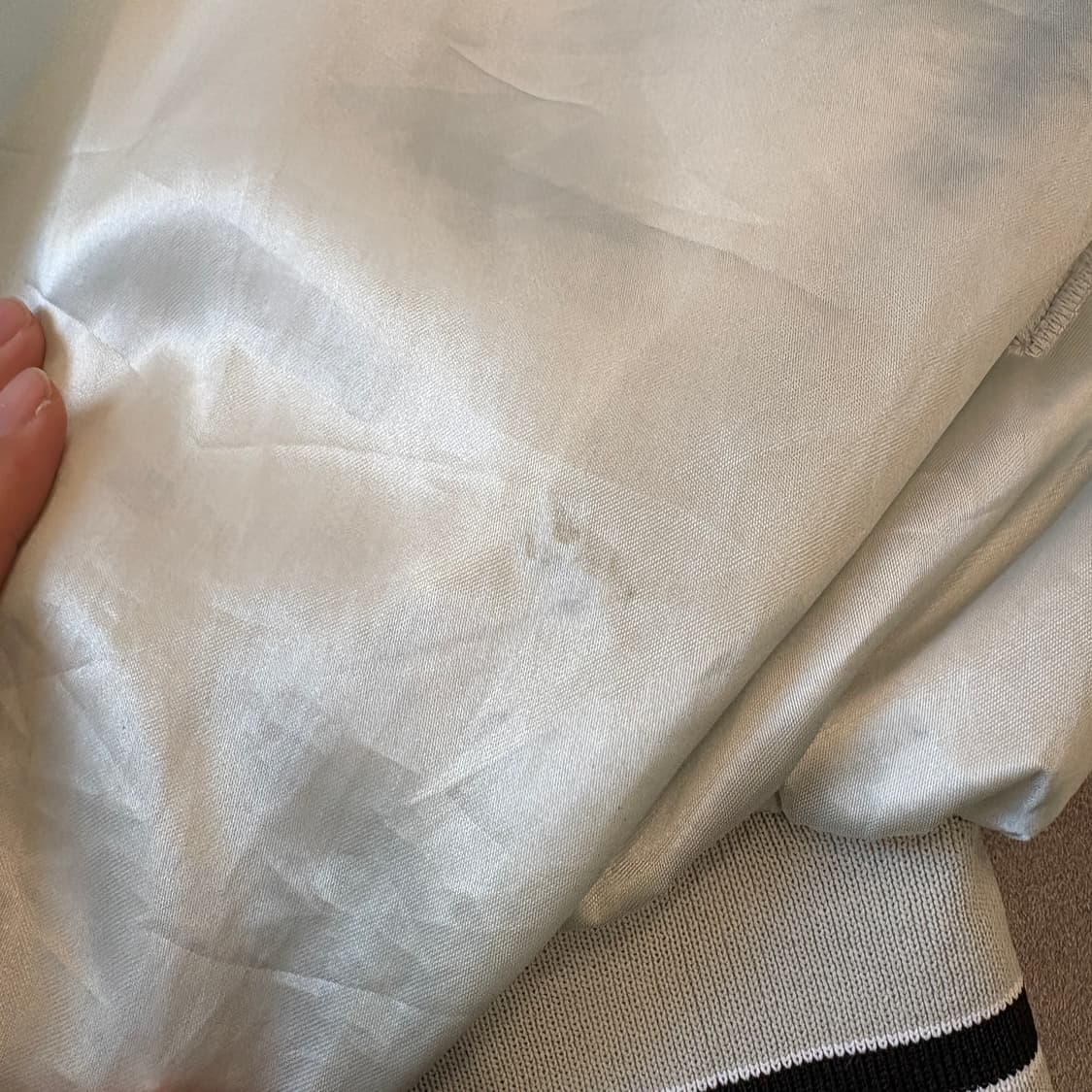 90년대 미국 생산 라이트 그레이 코치 세틴 자켓 상품이미지9