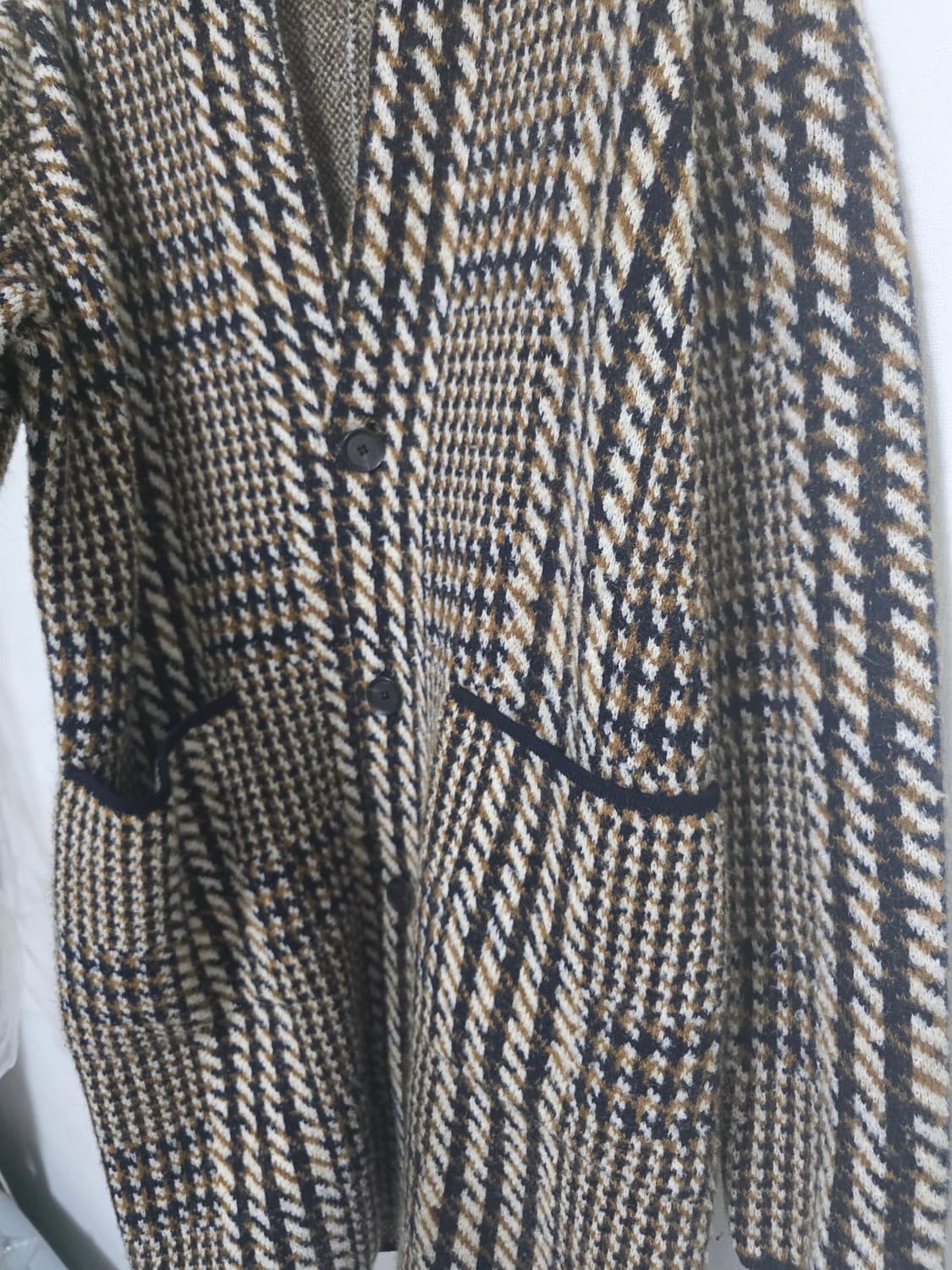 한섬) 타임 TIME  브라운×블랙 글렌체크 울 혼방  재킷  상품이미지4