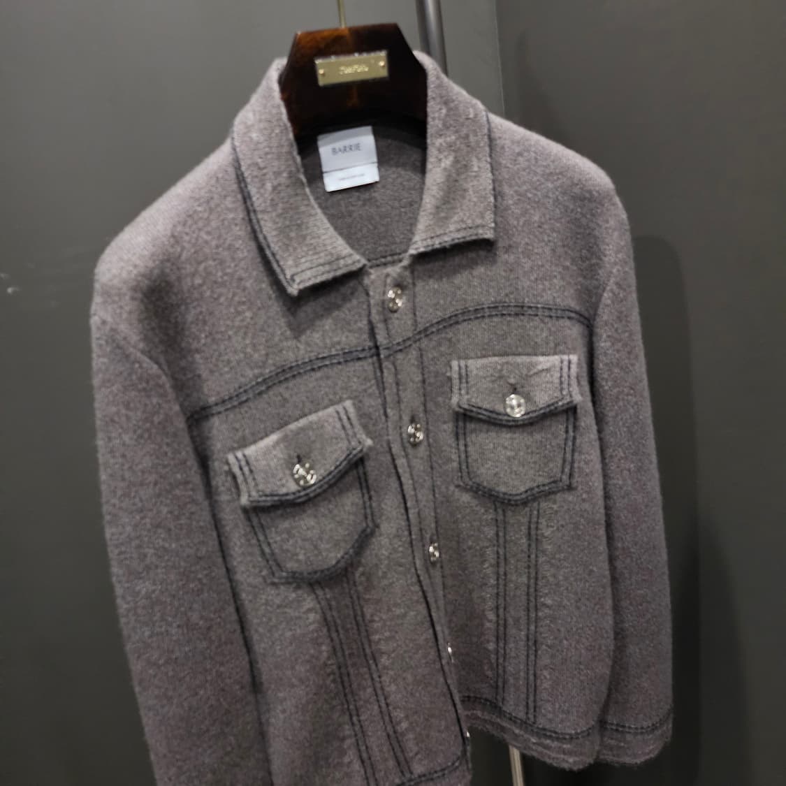 배리(Barrie)  오버사이즈 캐시미어  자켓 상품이미지3