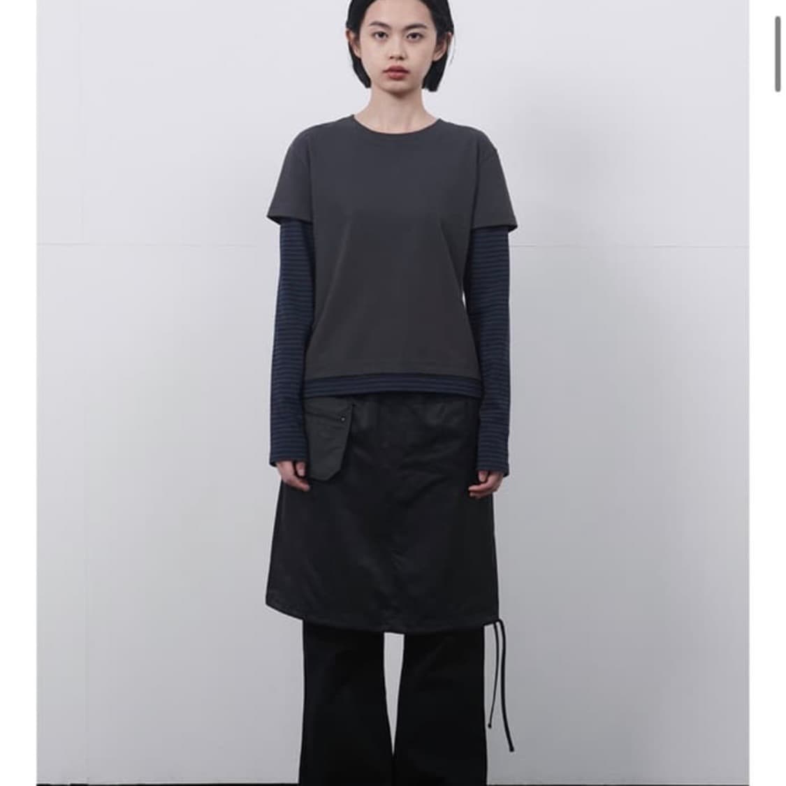 오헤시오 레이어드 스트라이프 티셔츠 상품이미지2