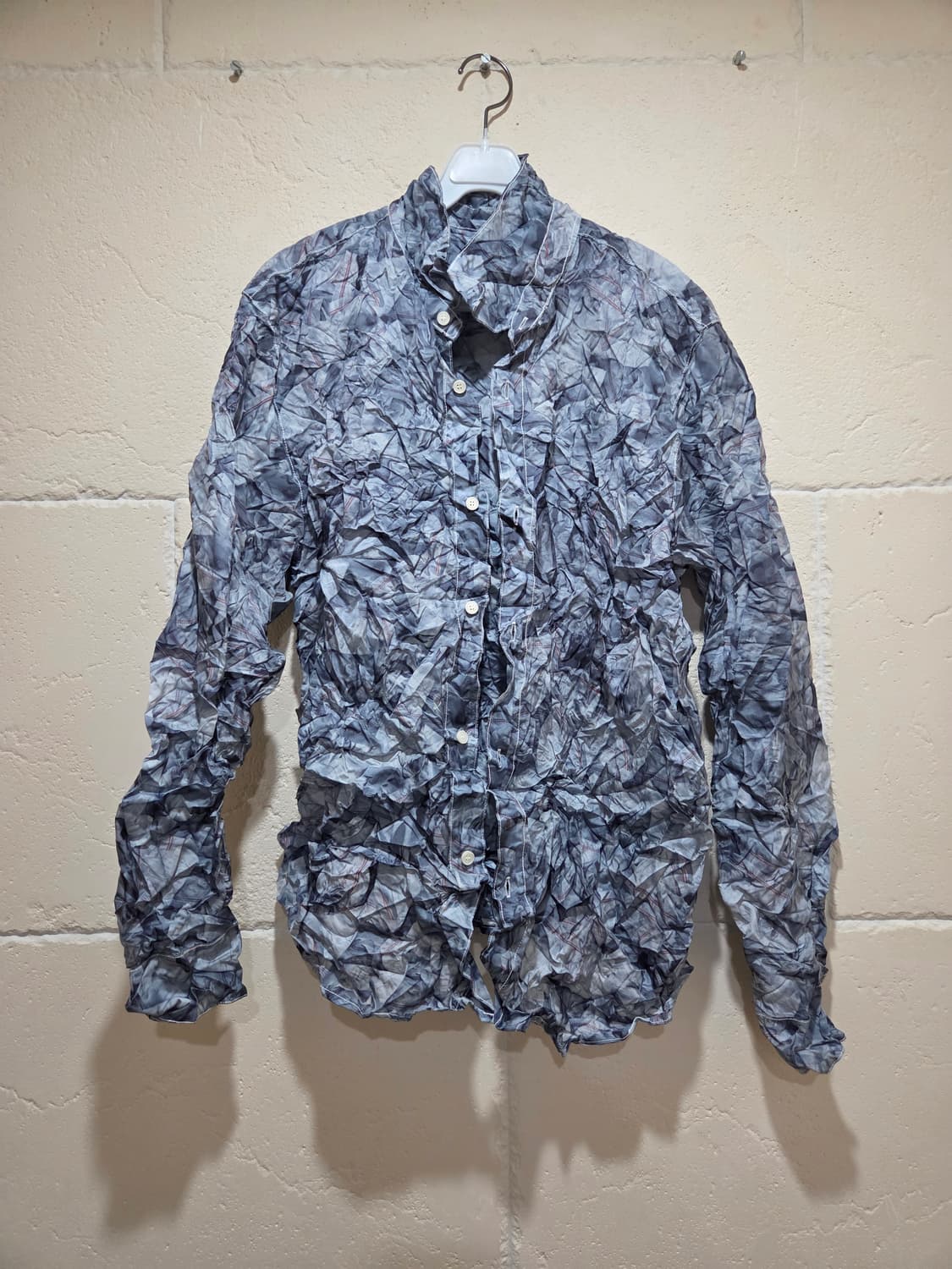 강혁 크링클 에어백 프린트 셔츠 L 상품이미지1