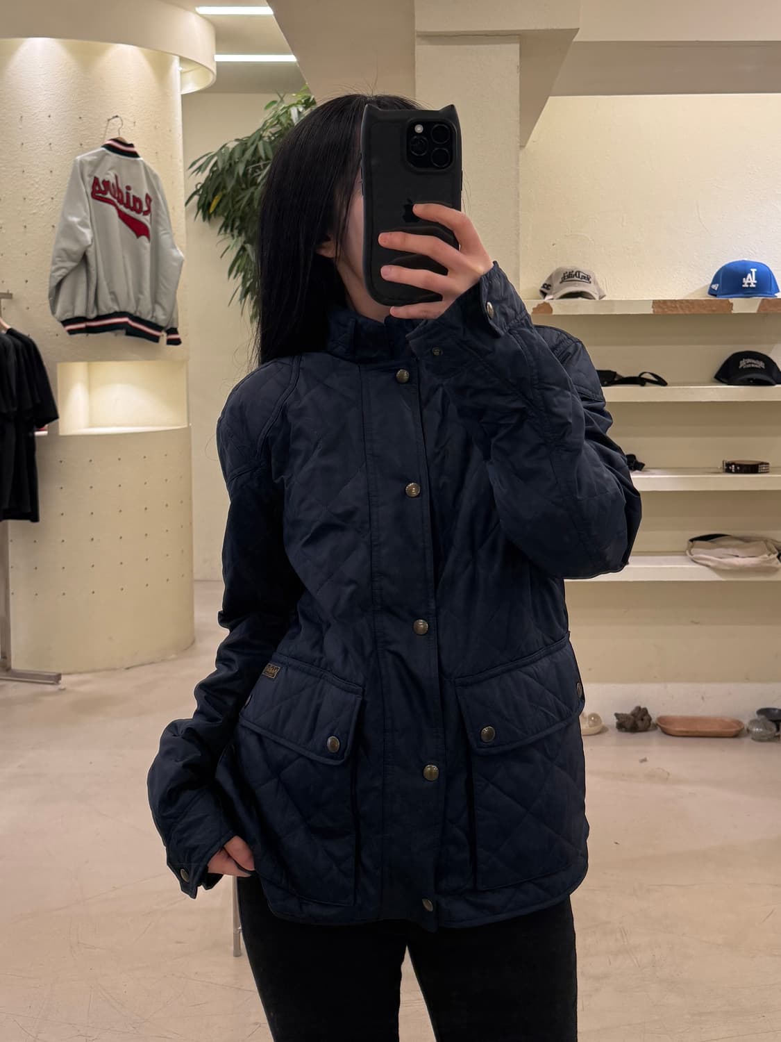 폴로 랄프로렌 캠튼 퀼팅 자켓 네이비 U35 상품이미지1