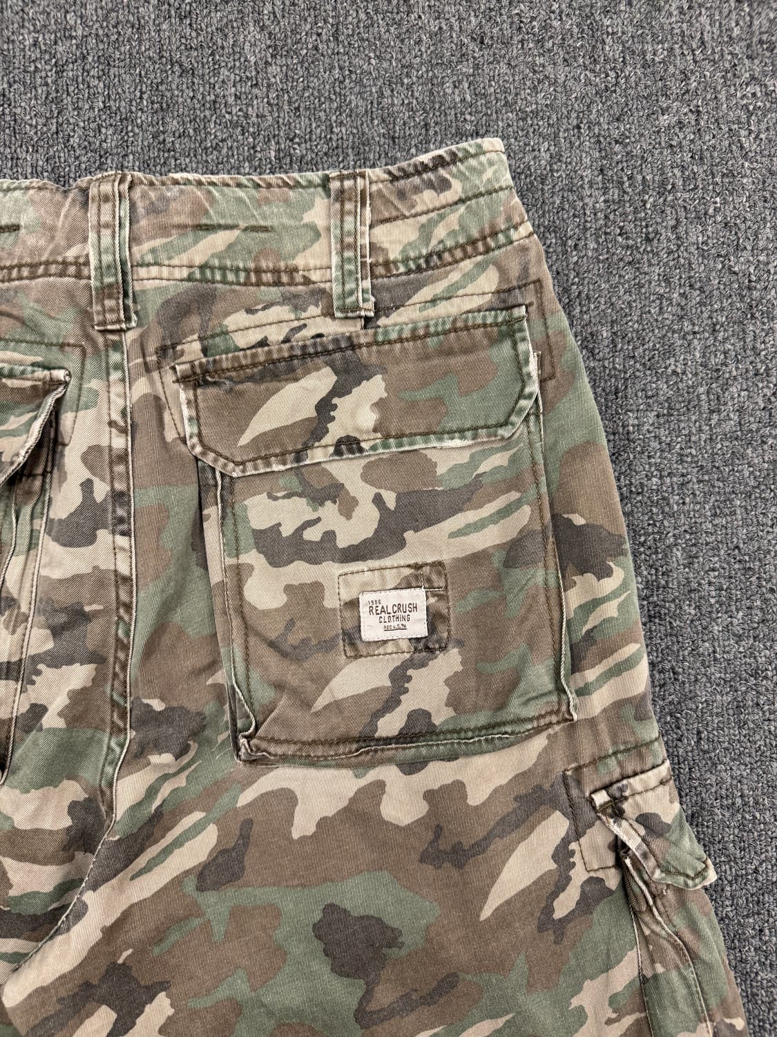 OS)R.C.c 986 빈티지 카모플라쥬 멀티 포켓 카고팬츠 상품이미지7