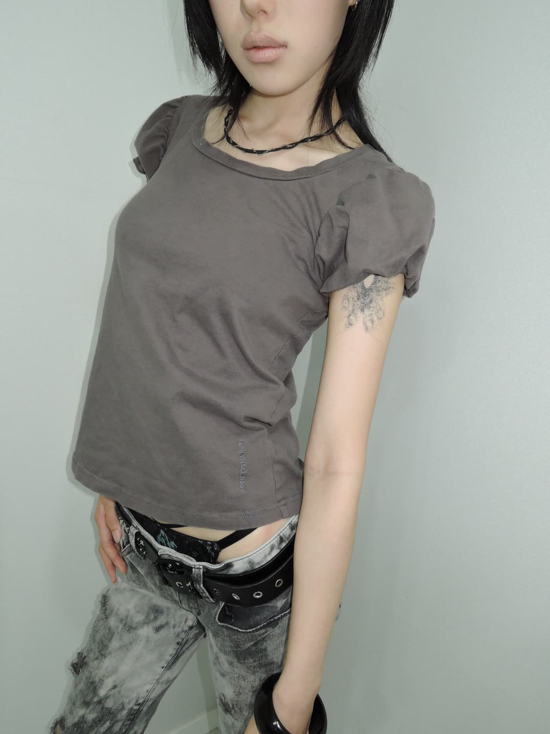 Puff-Sleeve Top 상품이미지3