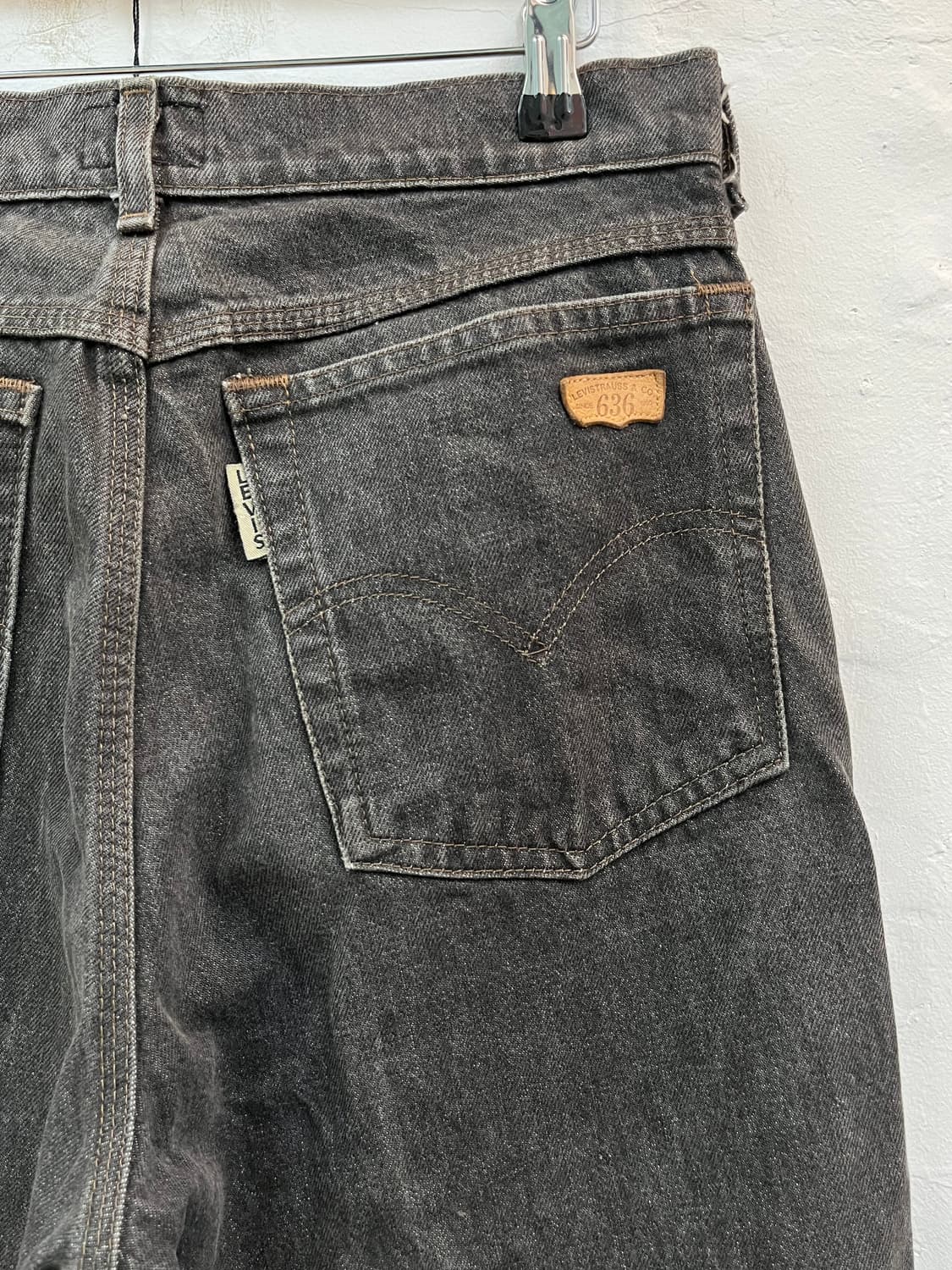 Levis 636 흑청 데님팬츠 W32 상품이미지8