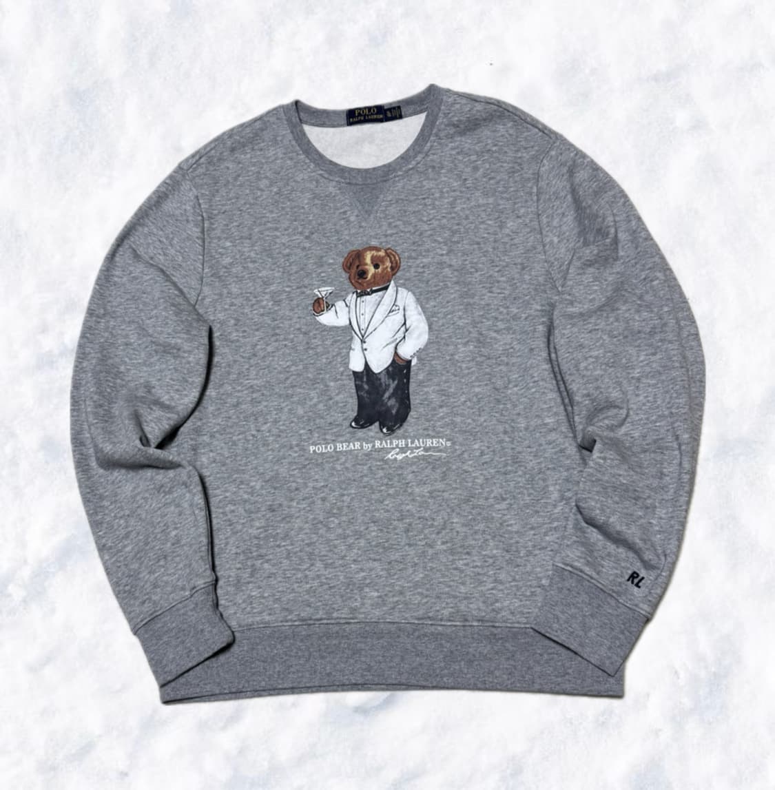 폴로 랄프로렌 테디베어 그레이 맨투맨 상품이미지1