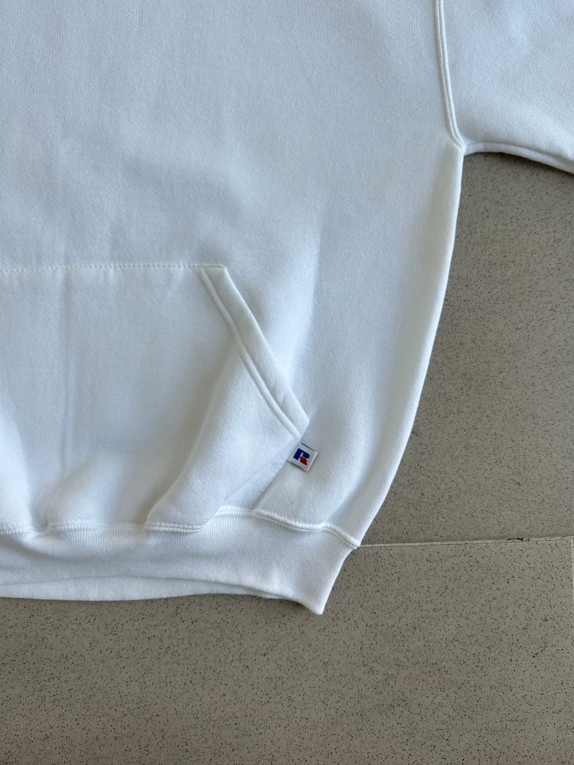 90s 빈티지 러셀 후드 화이트 M 상품이미지3