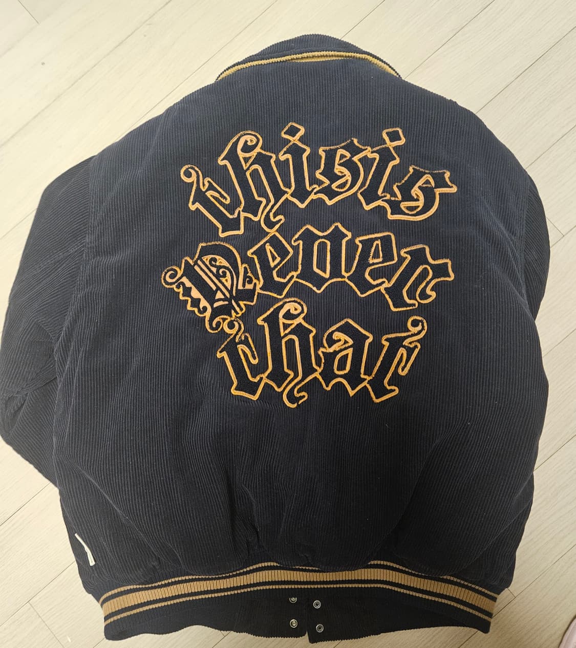 thisisneverthat 코듀로이 바시티 자켓 m 상품이미지2