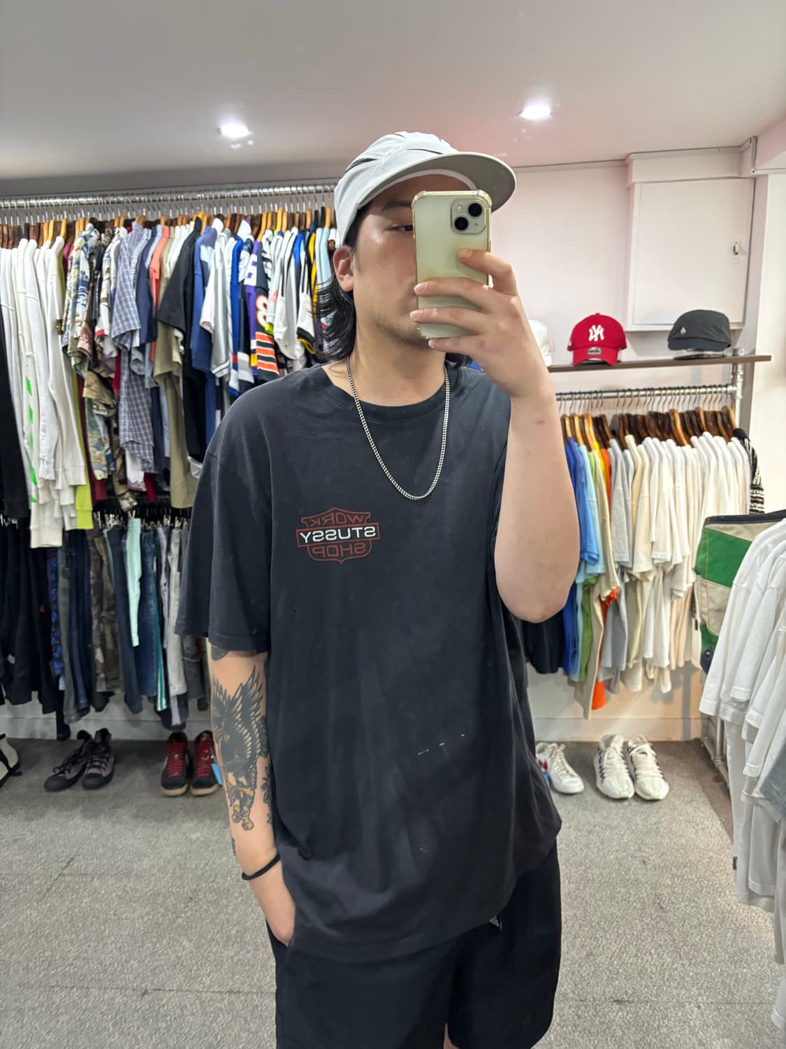 스투시 할리데이비슨 패러디 반팔 상품이미지8