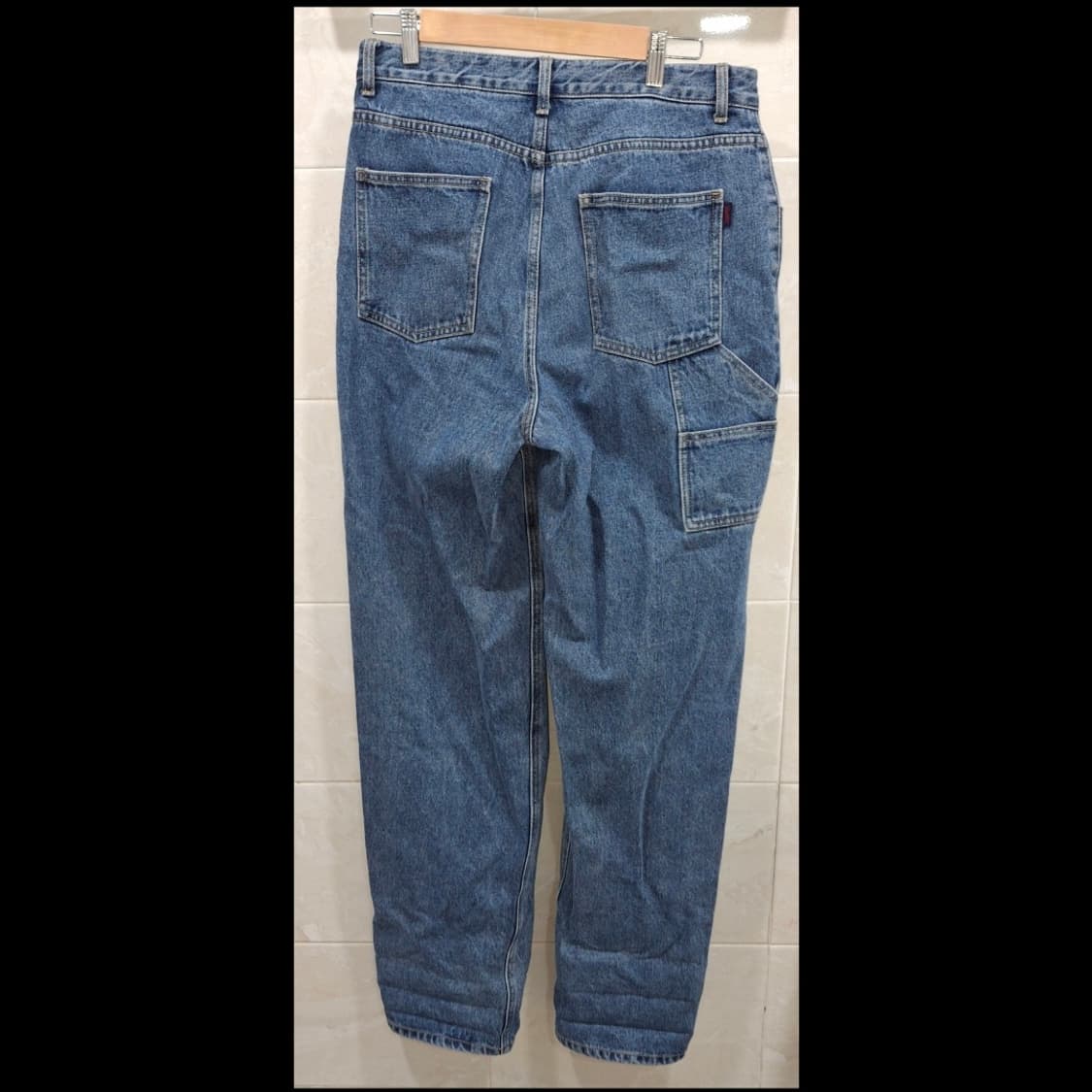 비에스래빗 카펜터 루즈핏 데님 블루 상품이미지3