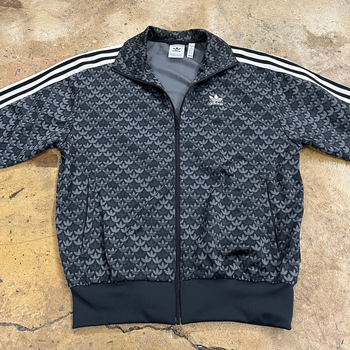 아디다스 블랙 그레이 파이어버드 패턴 져지  상품이미지3