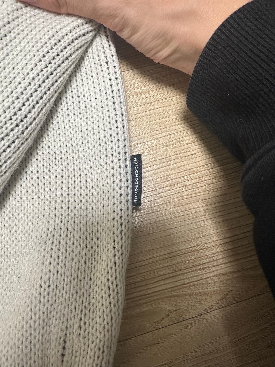 나이스 고스트 클럽 니트 후드 m 상품이미지3