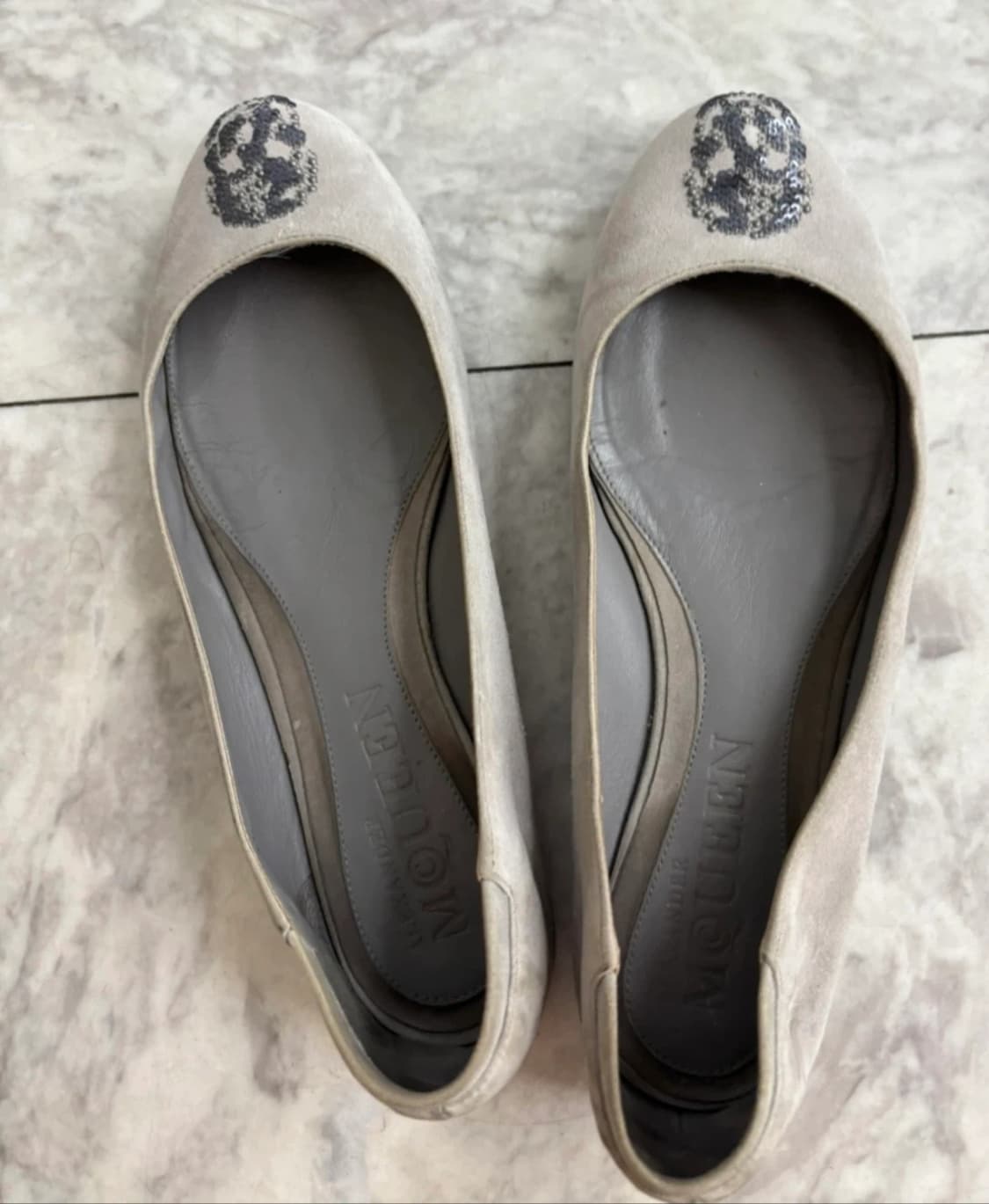 Mcqueen 알렉산더 맥퀸 발레리나 플랫 슈즈 그레이 245 상품이미지2