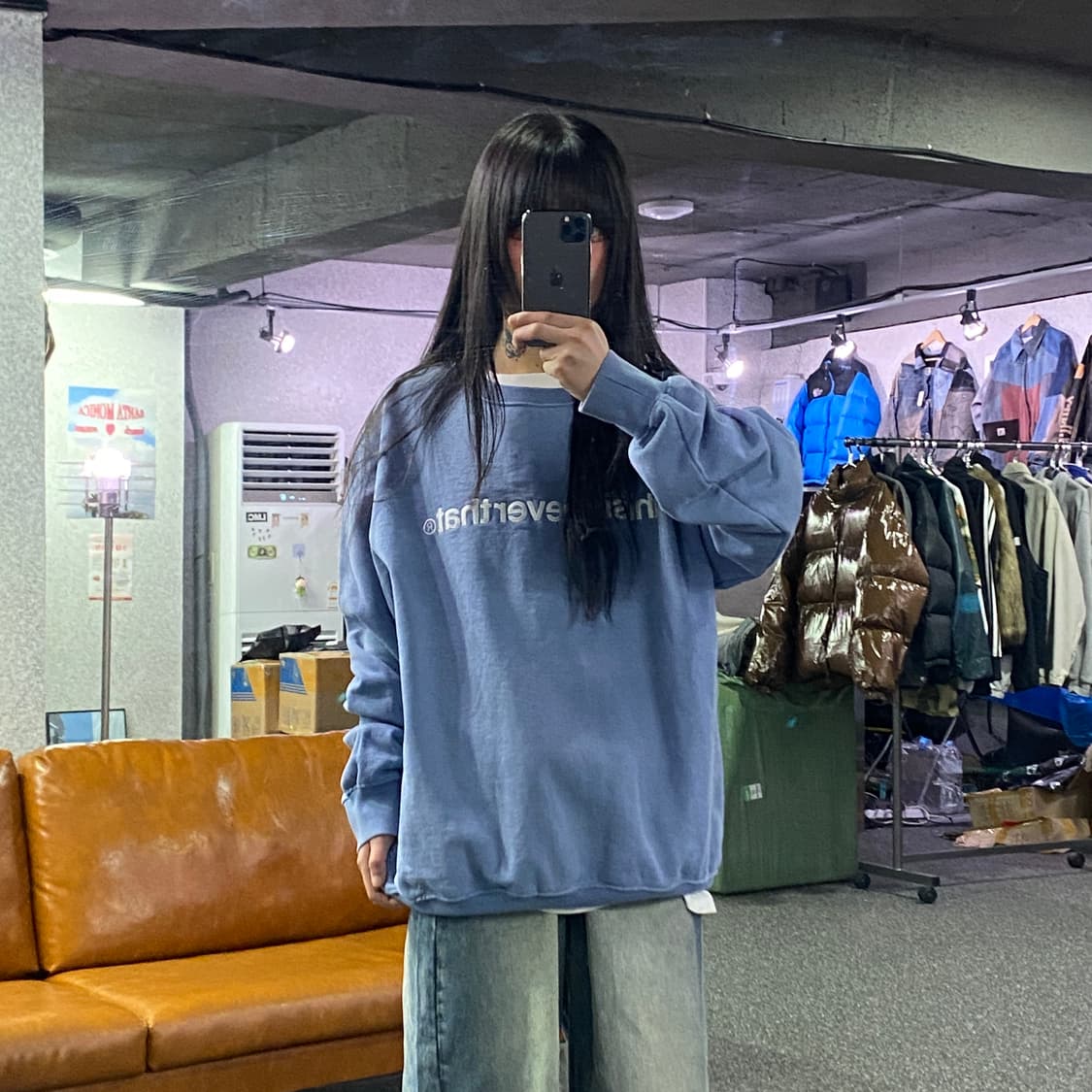 디스이즈네버댓 T로고 파스텔 크루넥 스웨트 B4118 상품이미지1