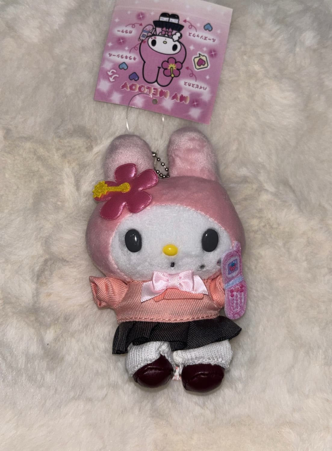 산리오 헤이세리 코갸루 마이멜로디 갸루 마멜 고전 마스코트 키링 인형 상품이미지1