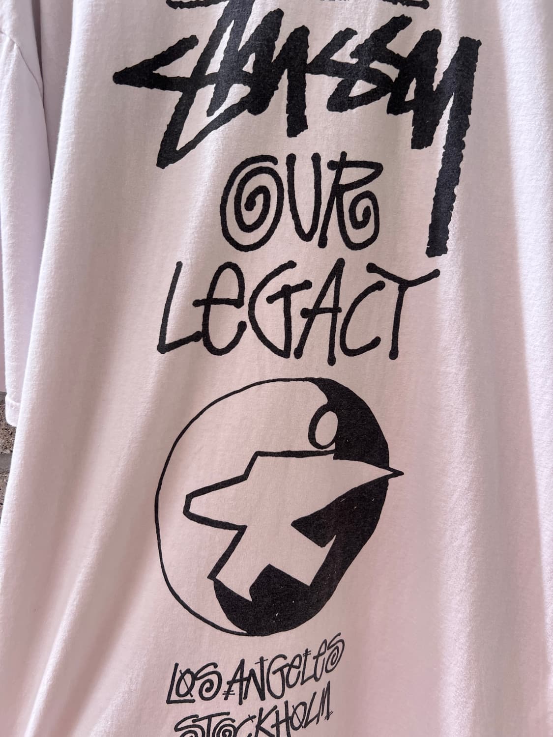 [XL]스투시 OUR LEGACY 스펠아웃 로고 프린팅 티셔츠 상품이미지2