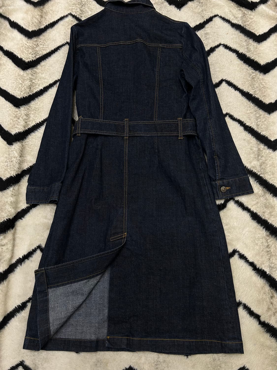 [L]에드윈 벨티드 데님 원피스/진청 상품이미지3