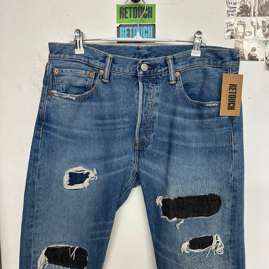 리바이스 501 패치워크 데님진 상품이미지2