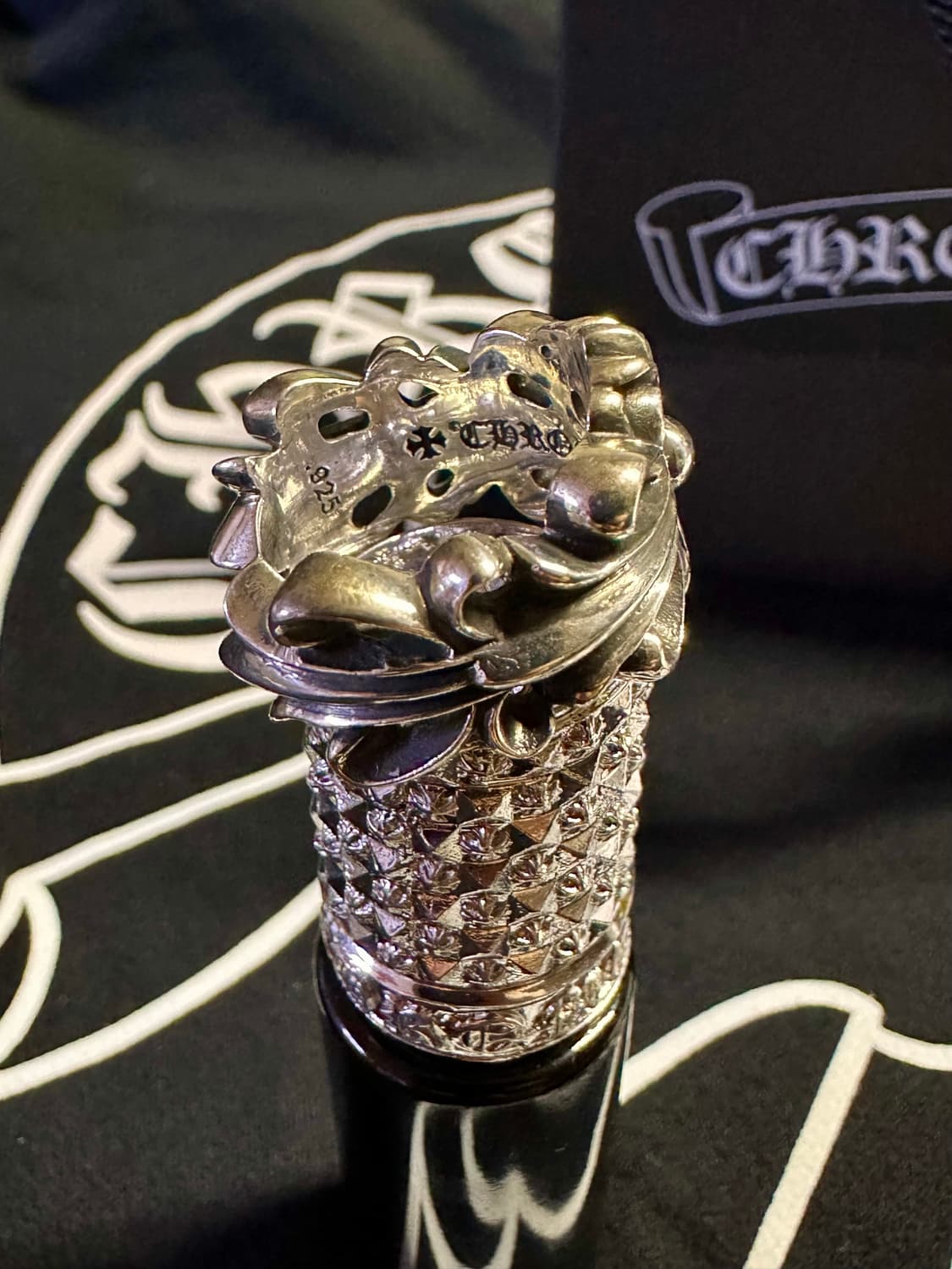 [US6.5] 크롬하츠 더블 플로랄링 상품이미지4