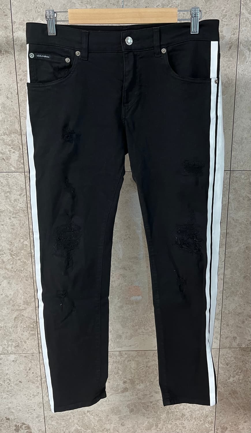 돌체앤가바나 블랙 옆라인 데님 청바지 정품 상품이미지1