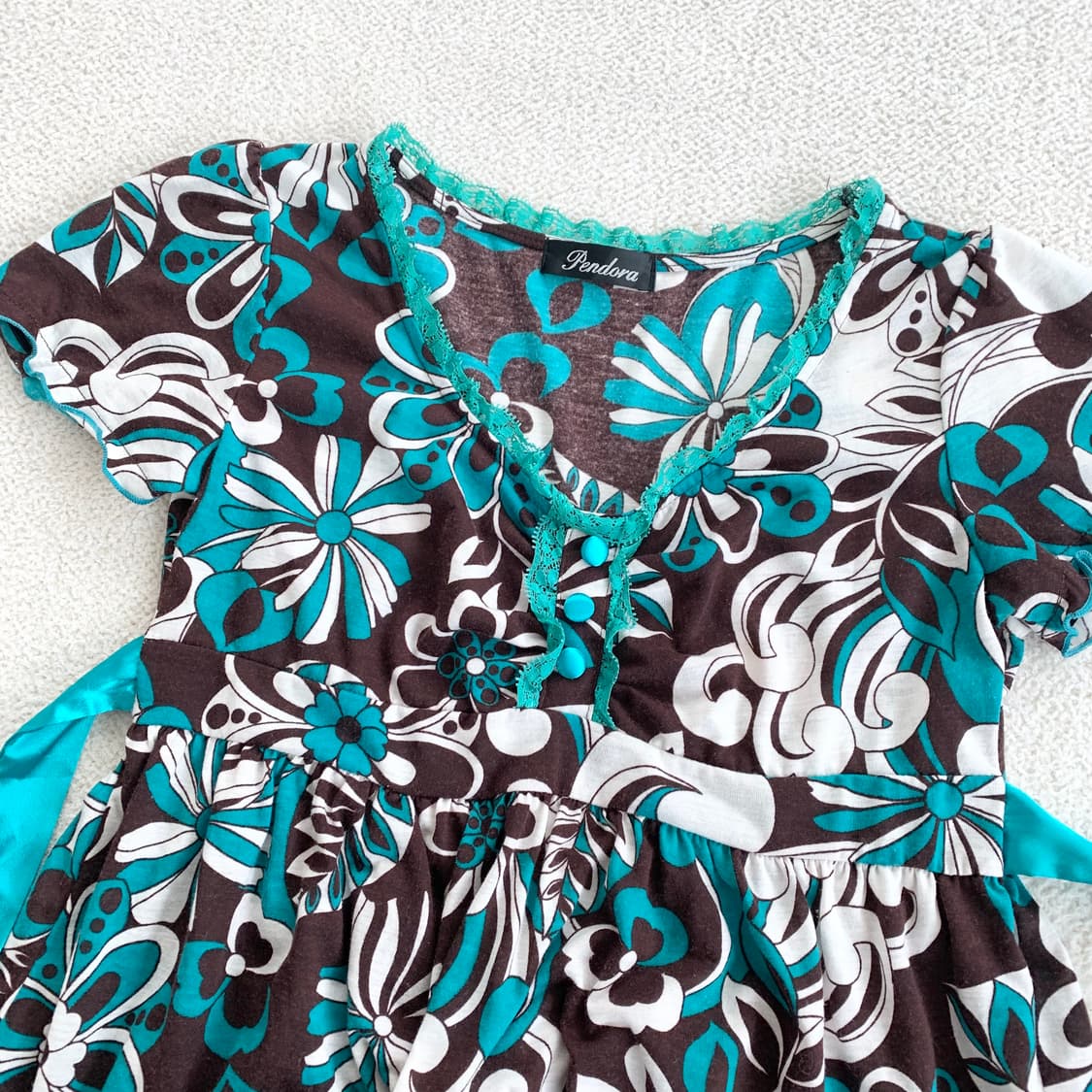 pendora ♥ 펜도라 민트초코 페어리 리본 블라우스 상품이미지2