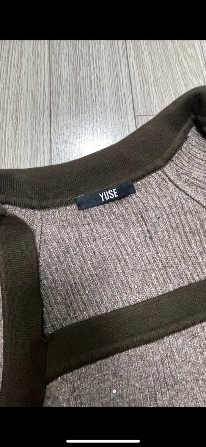 YUSE 브라운 니트 상품이미지3