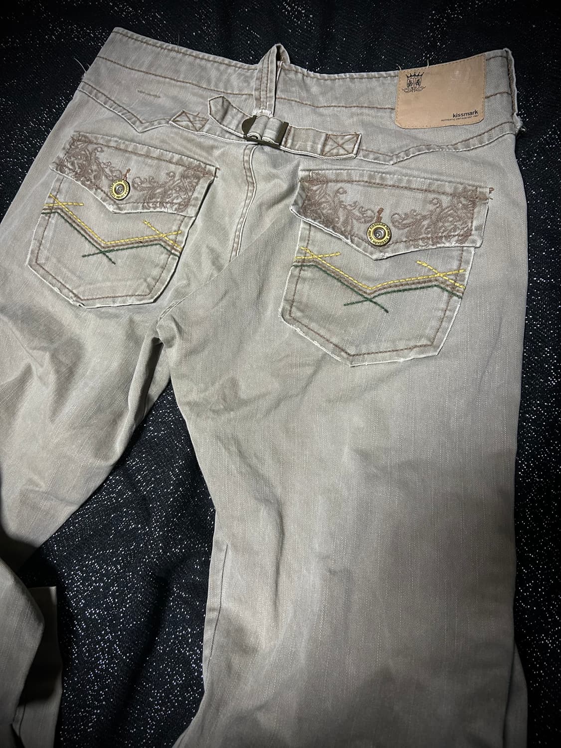 2000s JPN 키스마크 부츠컷 데님팬츠 상품이미지3