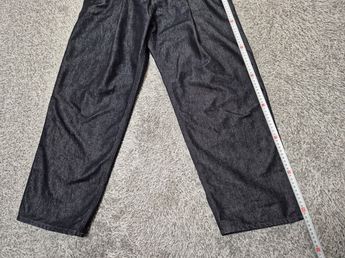 제로 XEROBNR 남성 원턱 와이드핏 데님 팬츠 L 상품이미지9